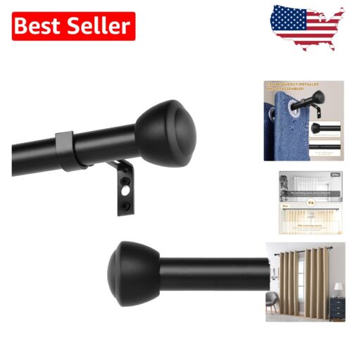 Adjustable Iron Curtain Rods 30-240 Inches - Perfect for Indoor and Outdoor Use