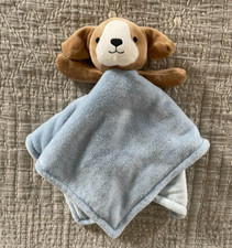 Carter's Lovey Dog Blue Puppy EUC No Tag 67782 Tan No Rattle Baby Basics Dog
