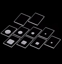 5/10PCS XRD sample stage groove Quartz X-ray diffractometer powder Glass slide