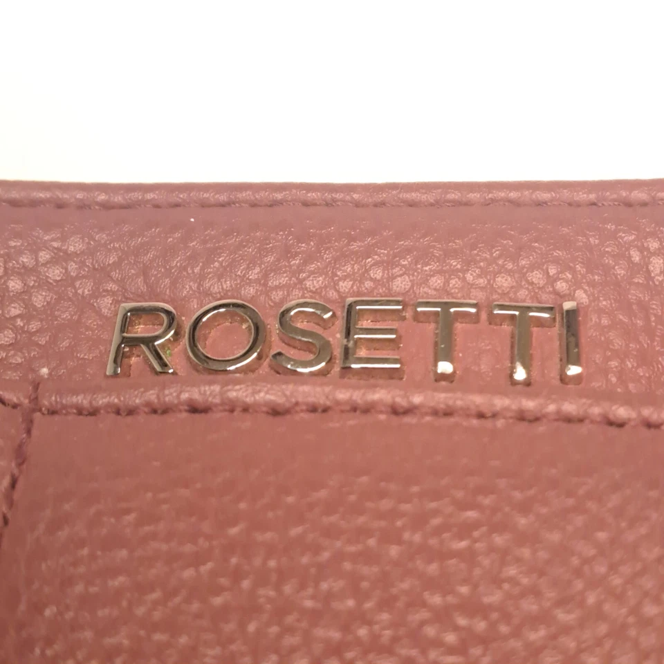 Bolsa tiracolo Rosetti 6 bolsos ameixa couro sintético com zíper/ímã/aberta - Imagem 2 de 4