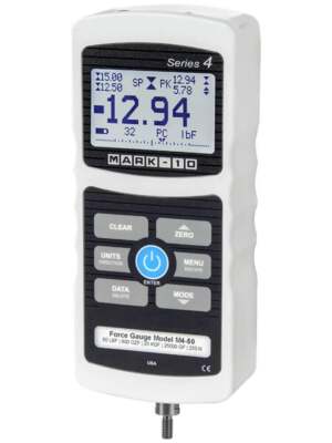 Mark-10 M4-100  Advanced Digital Force Gauge with Output, Capacity 100 lbf, 110V