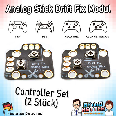2x Stick Drift Fix Modul PS4 PS5 Xbox One Series S/X Controller Analog Stick