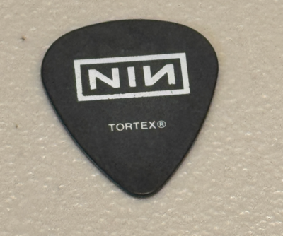 Nine Inch Nails Trent Reznor Guitar Pick Stage Concert Band Issued