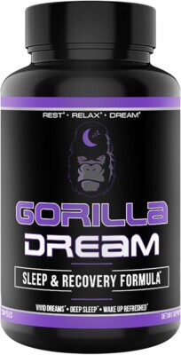 Gorilla Dream Herbal Sleep Supplement 120 Count for Lucid Dreams and Recovery