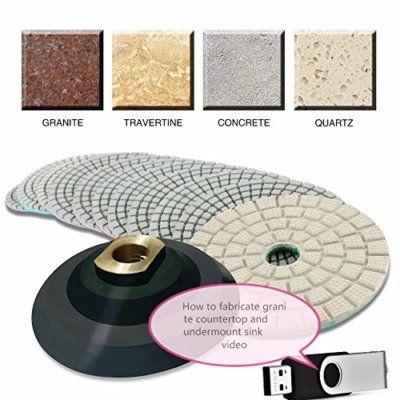4'' Polishing Pad 42+1 marble granite stone protection fabrication repair video