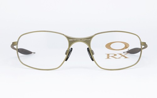 VINTAGE BRILLE OAKLEY O RX OPHTHALMIC WIRE FRAME METAL WRAP GOLD USA