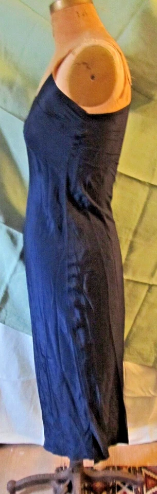 Vintage 40's Navy blue silk dress slip by La France sz 34 - Image 3 of 4