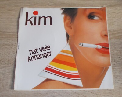 Alter Aufkleber | Sticker KIM hat viele Anhänger Zigaretten XXL vintage