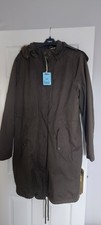 Joules X Brodie Hert Grn Rain Coat Uk 16
