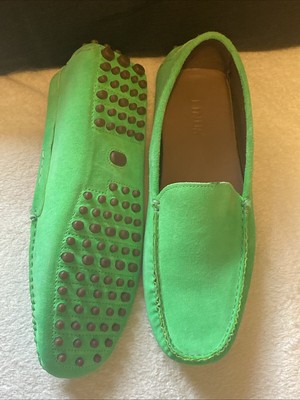 Tods Grüne LINUS Mokassins Car Shoes mit Noppen BUTTERWEICHES ECHTLEDER 47 / 13