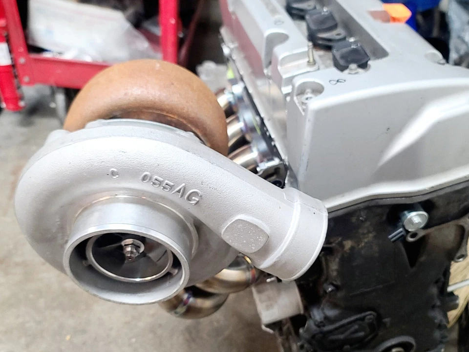 SYP HONDA K SERIES FORWARD FACING TURBO MANIFOLD RWD FRS BMW 240 VBAND T3T4  — 第 3/4 张图片