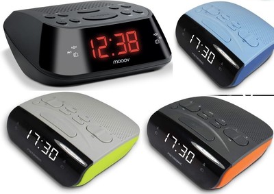 Uhrenradio Radiowecker Wecker LED Display Dual Alarm Senderspeicher Farbwahl NEU