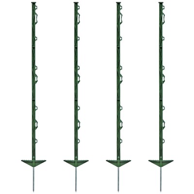 80x Weidezaunpfähle 105cm Kunststoffpfähle Weidezaunpfahl Koppelpfahl grün