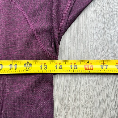 Lululemon Long Sleeve Swiftly Tech Shirt Women’s Size 4 Heathered Maroon - Picture 6 of 9