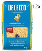 12X De Cecco Hartweizengrieß Pasta Anelli Siciliani N°179 Nudeln 500G