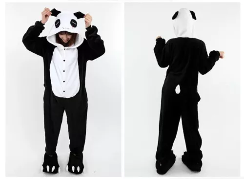 Mens Ladies Fleece Pyjama Pajamas Kigurumi Onsies Adults Animal Costume UK - Picture 52 of 68