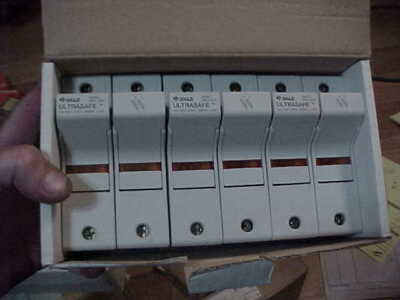 3 New Gould Shawmut Ultrasafe Cat. No. US3J21 2 Pole 30A 600V Fuse Holder Lot
