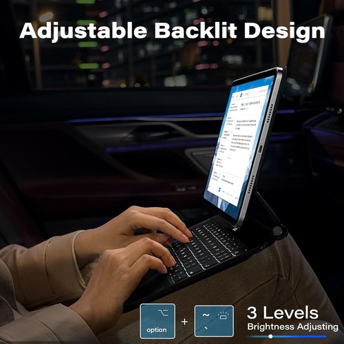 APPS2Car Magic Keyboard for iPad Pro 11 inch and iPad Air - With Backlit Keys - Picture 6 of 17