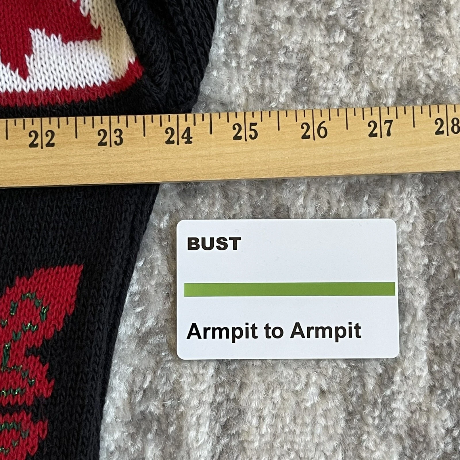 NWT Nutcracker Women's Ugly Christmas Sweater Size L Pullover Acrylic Black Red