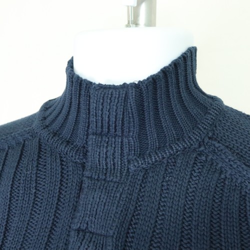 Royal Robbins Quebec Snap Mock Regular Fit Mens Small Navy Blue Knit Sweater $80 - Picture 2 of 10