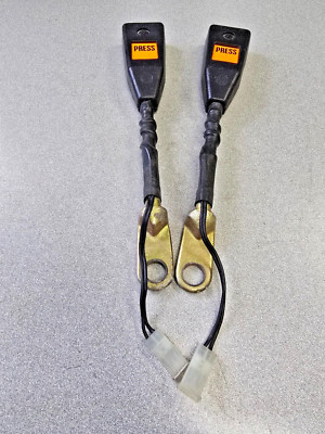 VERY NICE PAIR USED ORIGINAL PORSCHE 911 912E 930 SEAT BELT RECEIVERS #14