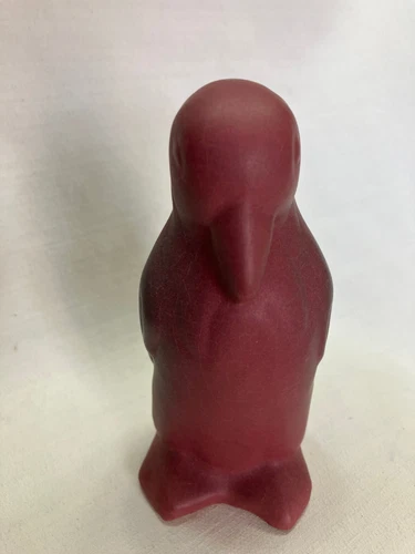 Rare Van Briggle Mulberry Penguin Figurine 4" tall