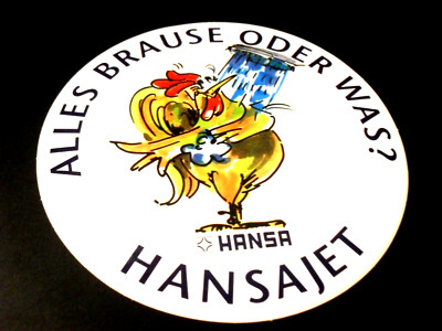 Decal / Sticker + Hansa fittings + Hansajet overhead shower