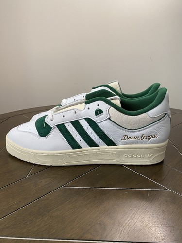 Adidas Rivalry 86 Low Drew League Size 14 White Green IF8903 Classic - Picture 4 of 12