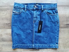DIESEL Womens Blue Denim De Mode Gonna Mini Skirt Size 24 (BNWT) 5 Pocket Design