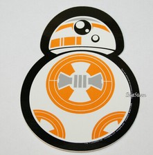 Disney Star Wars BB-8 Droid Robot Wall Diecut Viny STICKER 4 1/2" H x 3 1/4" W
