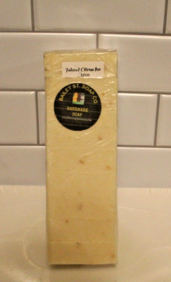 Island Citrus For Men handmade soap loaf, 9  precut bars- FREE Shipping