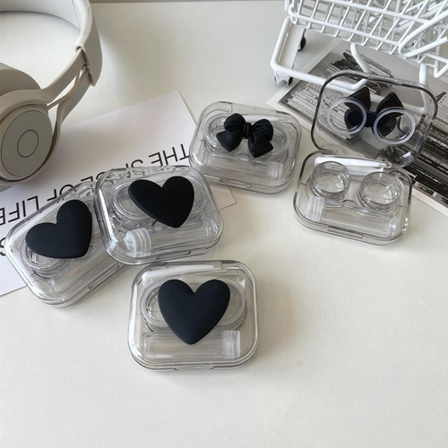 4 Pack 3D Design Cute Contact Lens Cases, Travel Eye Contacts Case Box Holder, C - Picture 6 of 7