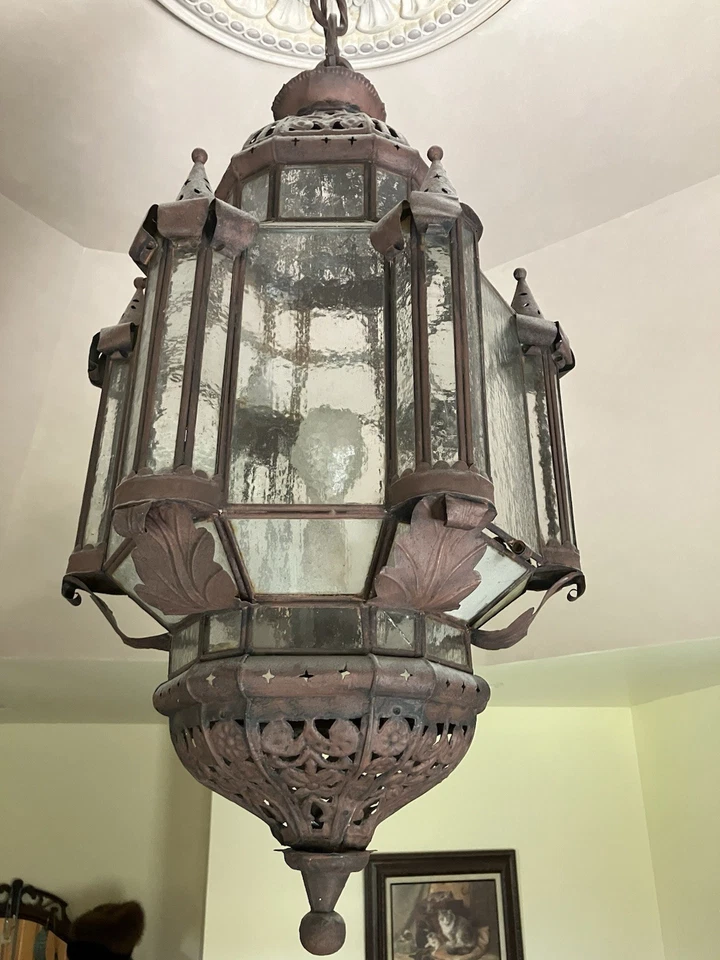 Moroccan Style Handmade Glass Grand Chandelier - Image 3 of 4