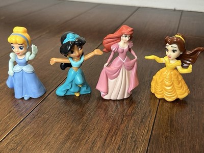 Disney Princess Figure Lot Jasmine Cinderella Belle Ariel 3 4 Inch