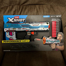 ZURU X-Shot Pro Skins Performance Fury-X Foam Dart Blaster w/ 40 Darts