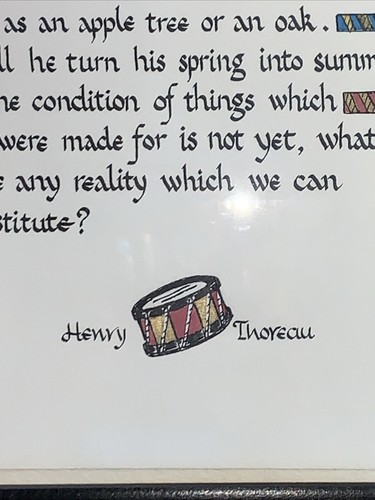 Poema fotográfico de colección ~ IfA Man Does Not in Caligraphy de Henry Thoreau marco de madera - Imagen 3 de 14