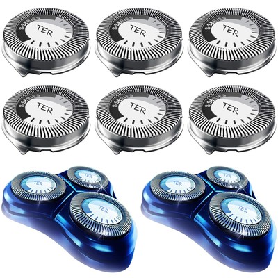 HQ8 Replacement Heads for Philips Norelco Shavers, OEM HQ8 Heads Upgraded, 6-...