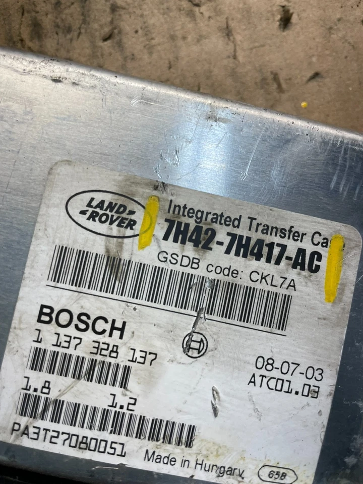 Módulo de control de caja de transferencia Land Rover 2006 a 2009 7h42-7h417-ac OEM S4751 DG Foto 4 de 4