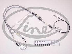 HANDBRAKE CABLE PAIR REAR 150137 LINEX 2PCS NEW OE REPLACEMENT