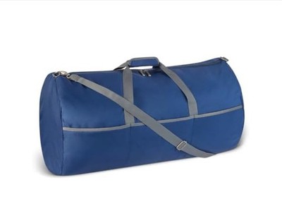 Amazon Basics 32.4'' Extra Large Foldable Nylon Duffel Bag Blue Travel/Storage