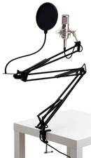 Set  Microfono Condensatore Studio Radio Podcast Registrazione Antipop Supporto