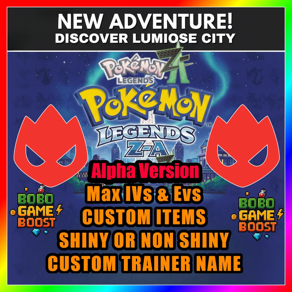 Pokemon Legends ZA Competitive Max IVs EVS Shiny Alpha Full Custom Pokemon - Image 2 of 4