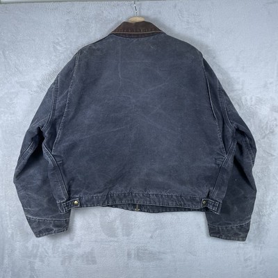 Carhartt デトロイトジャケット J97 BLK Vtg Carhartt J97 BLK Detroit Jacket Mens 2XL Faded Blanket Lined