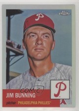 2022 Topps Chrome Platinum Anniversary Refractor Jim Bunning #415 HOF 00em