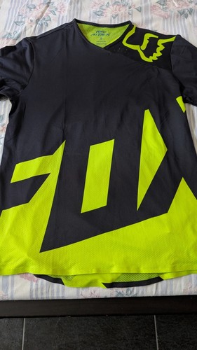 Chemise Oneal ados L élément noir maillot attaque jaune fluo