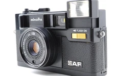 Minolta Hi-Matic AF Black Point & Shoot 35mm  F2.8 Film Camera Japan [NEAR MNT]