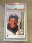 1989 UPPER DECK - KEN GRIFFEY JR. STAR ROOKIE #1 - PSA 8 NM-MT HOF MARINERS RC