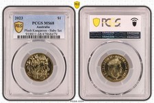 2023 $1 Dollar Coin - PCGS MS68 - Plush Kangaroos - Baby Set | QEII