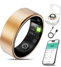 Smart Health Ring for Women Men Fitness Tracker with Heart Rate, Blood Oxygen