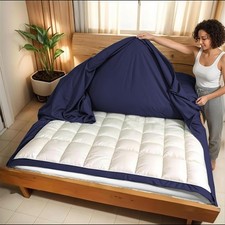 3 Side Zipper Duvet Cover Set Queen Size - Unique Design Microfiber Duvet Cov...